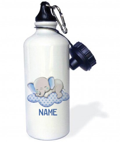 Personalised Cute Elephant Sleeping Aluminum Water Bottle